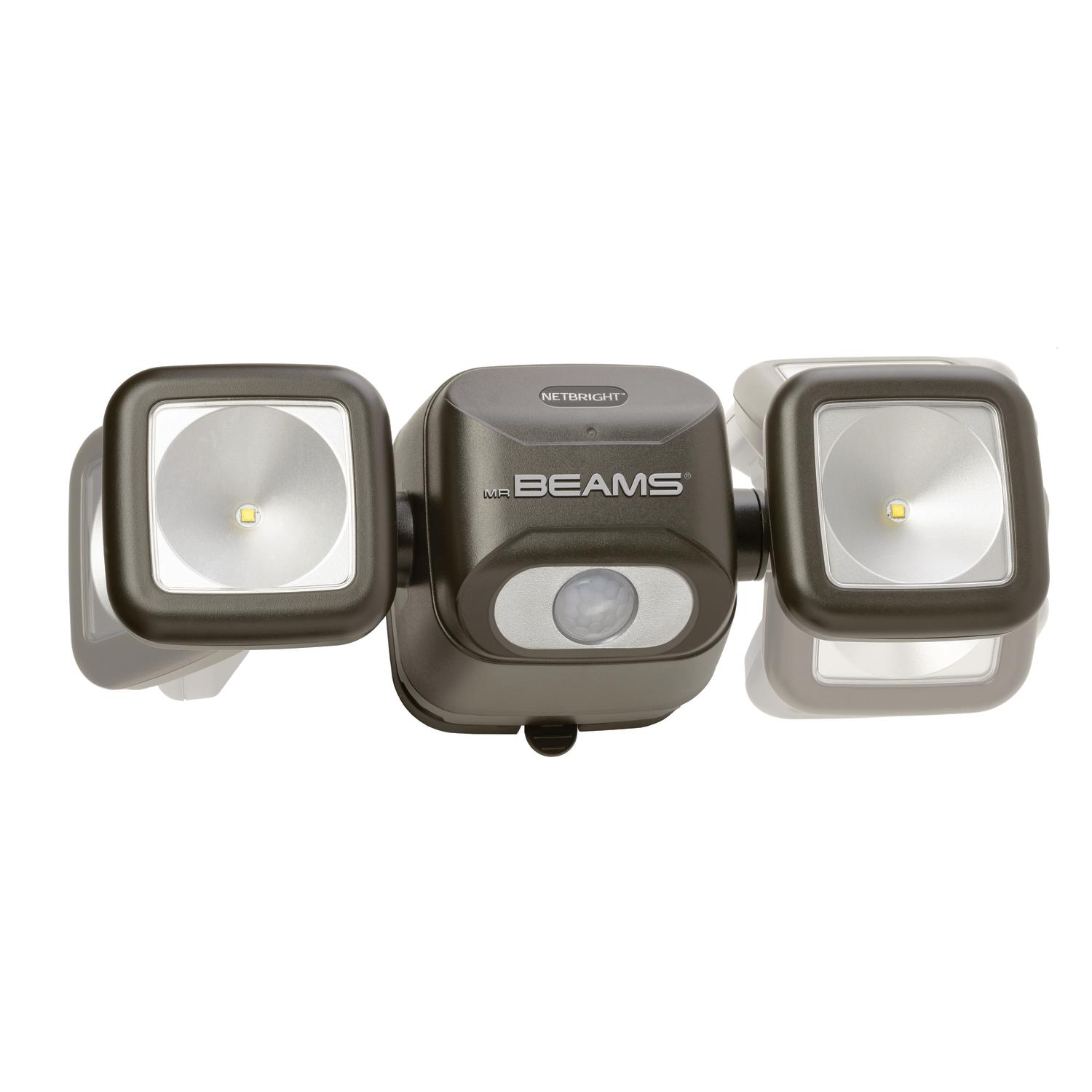 Mr. Beams High Performance Motion-Sensing Battery Powered LED Dark Brown Spotlight