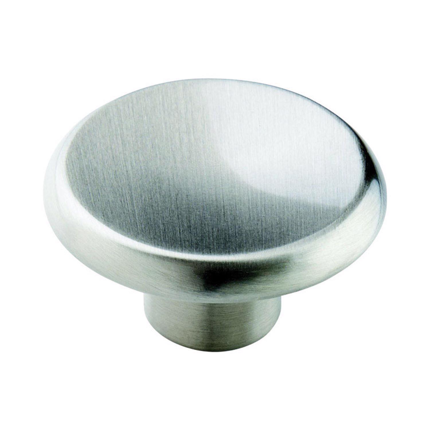 Amerock Allison Round Cabinet Knob 1-1/2 in. D 3/4 in. Satin Nickel 1 pk