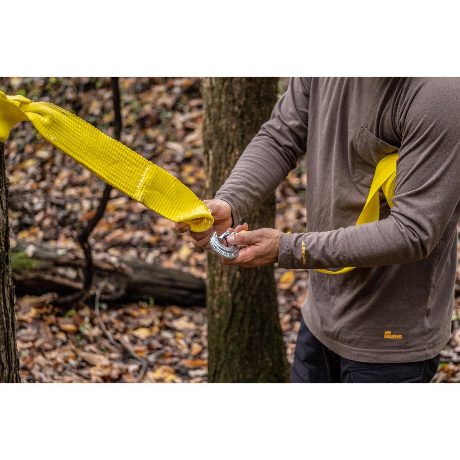 Keeper 2 in. W X 25 ft. L Yellow Tow Strap 5000 lb 1 pk