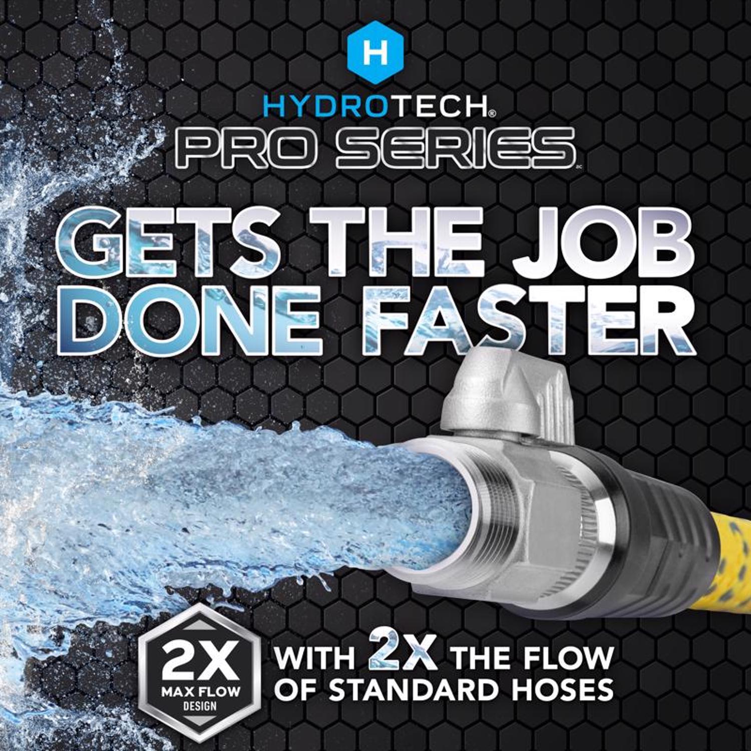 Hydrotech 3/4 in. D X 100 ft. L Heavy Duty Professional Grade Expandable Flexible Garden Hose