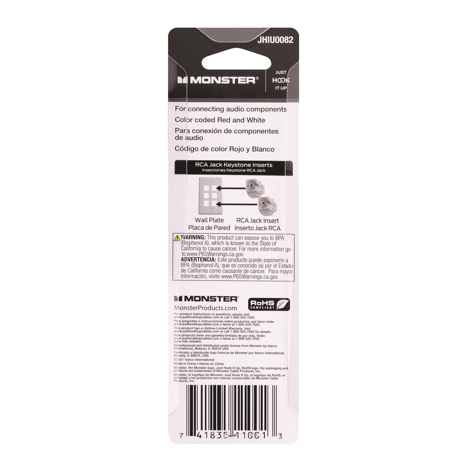 Monster Just Hook It Up Snap-In Inserts 2 pk