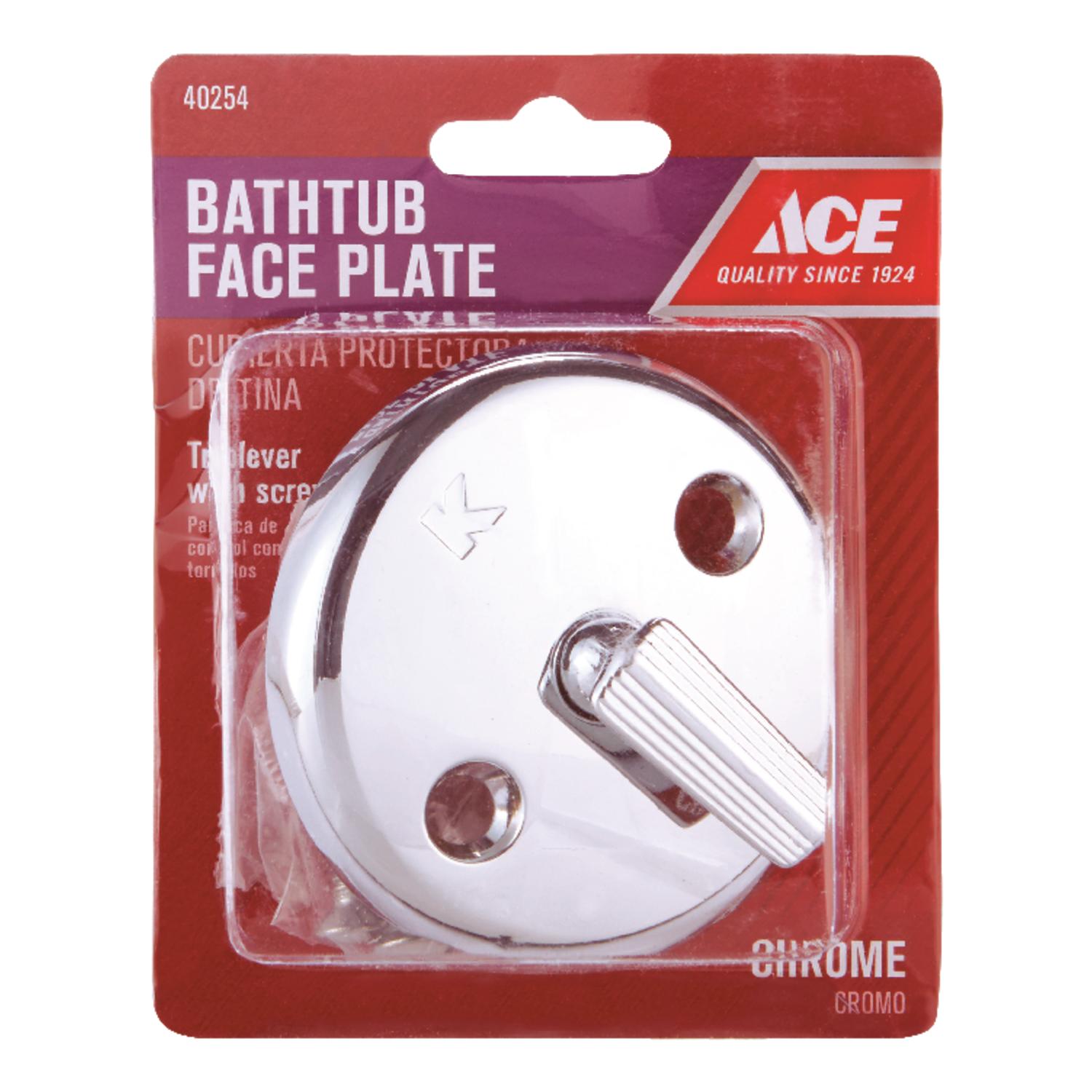 Ace Chrome Trip Lever Face Plate