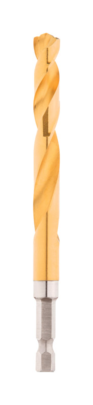 Milwaukee Shockwave 3/8 in. X 4.65 in. L Titanium Red Helix Drill Bit 1 pc