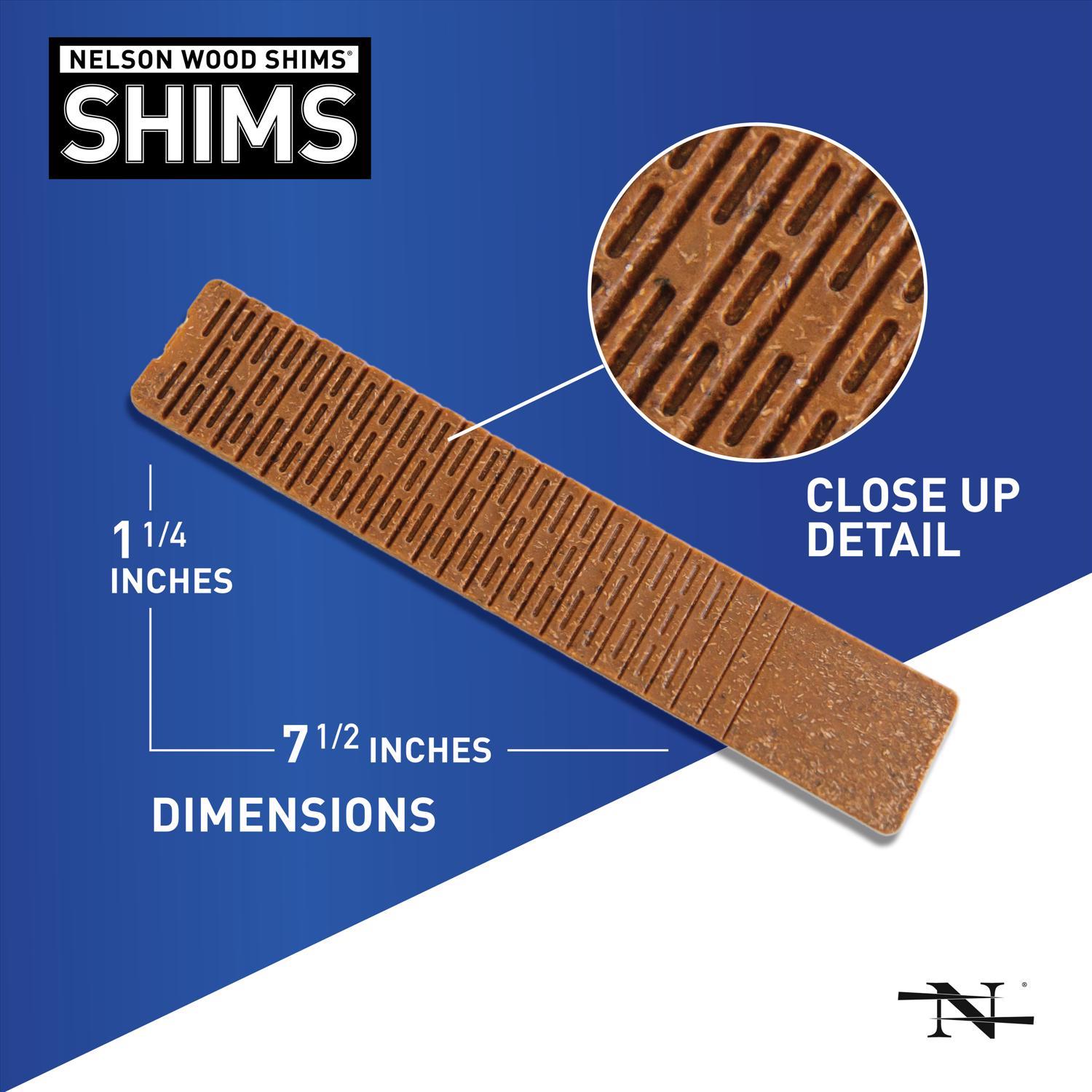 Nelson 1.5 in. W X 8 in. L Composite Shim 12 pk | Stine Home +