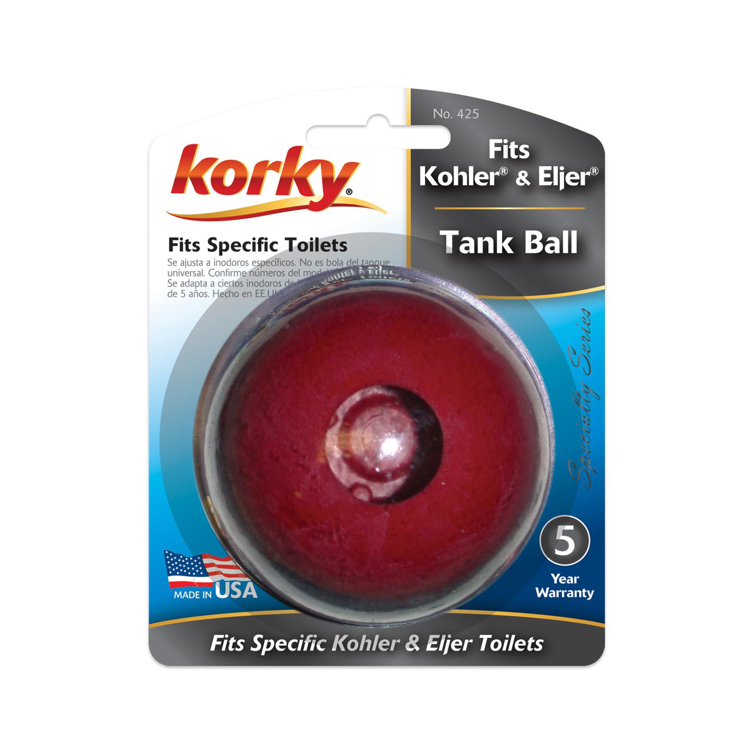 Korky Fits Kohler and Eljer Toilet Tank Ball