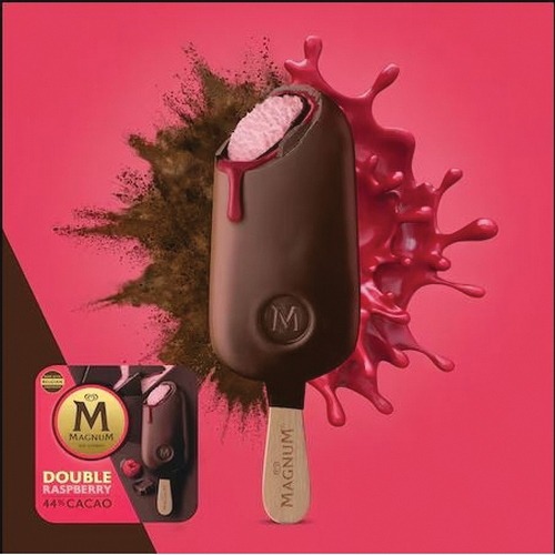 Magnum Ice Cream, Bar, Double Raspberry, 9.12 oz