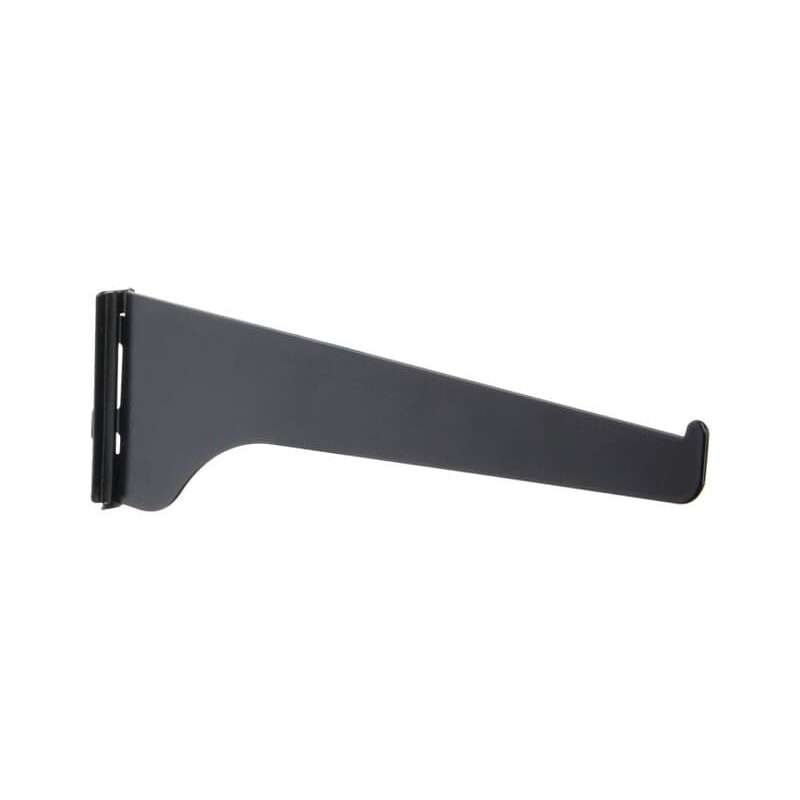 Knape & Vogt Black Steel Regular Duty Bracket 16 Ga. 8 in. L 160 lb