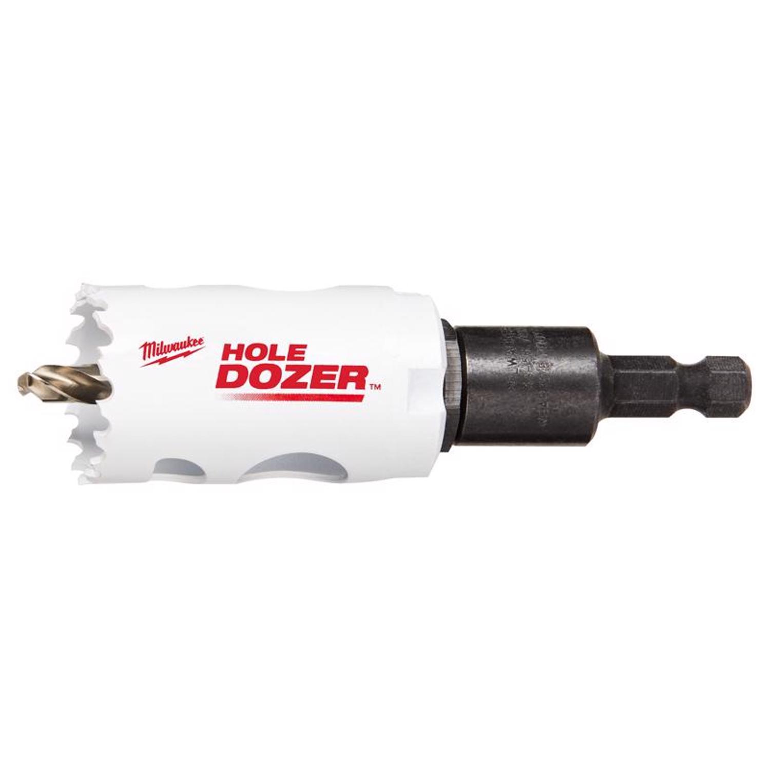 Milwaukee Hole Dozer 1-1/4 in. Bi-Metal 2.7 in. L X 3/8 in. D Hole Saw with Arbor and Pilot Bit Arbo