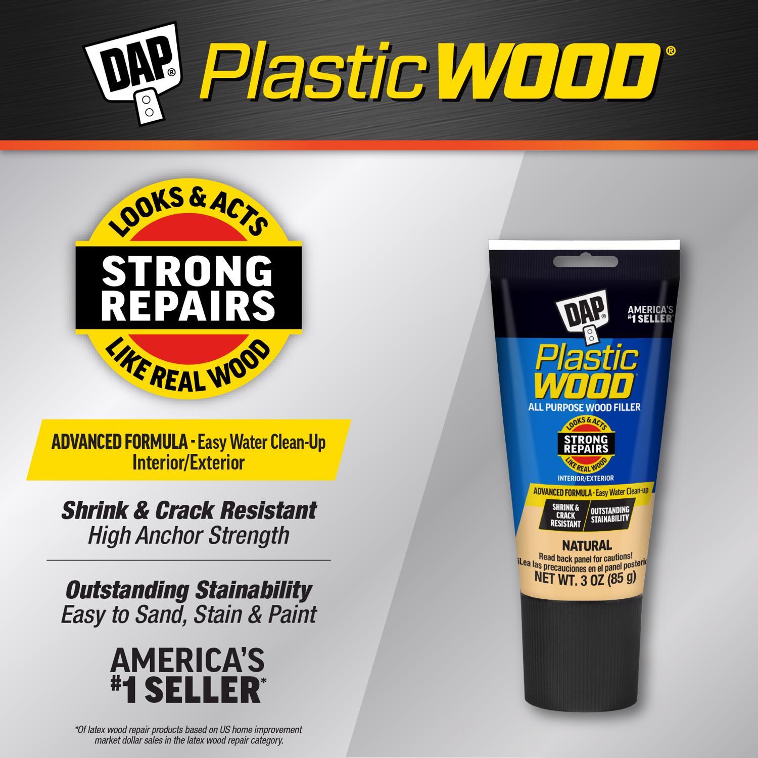 DAP Plastic Wood Natural Wood Filler 3 oz