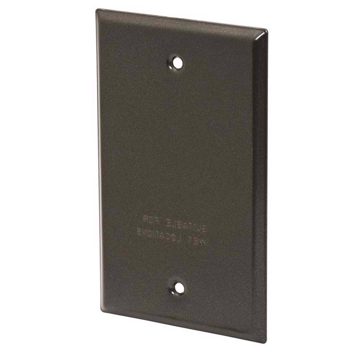 Sigma Engineered Solutions Rectangle Steel 1 gang 4.52 in. H X 2.77 in. W Flat Box Cover