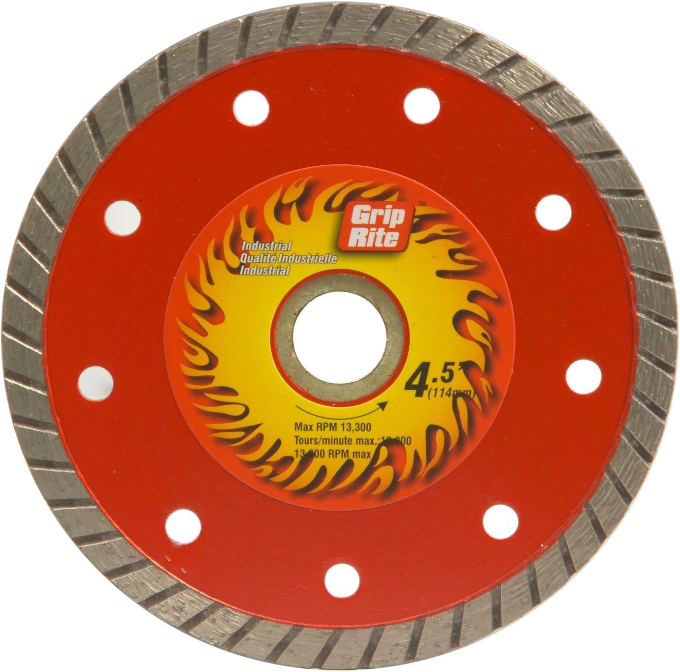Grip-Rite 4.5-Inch Industrial Turbo Rim Diamond Blade