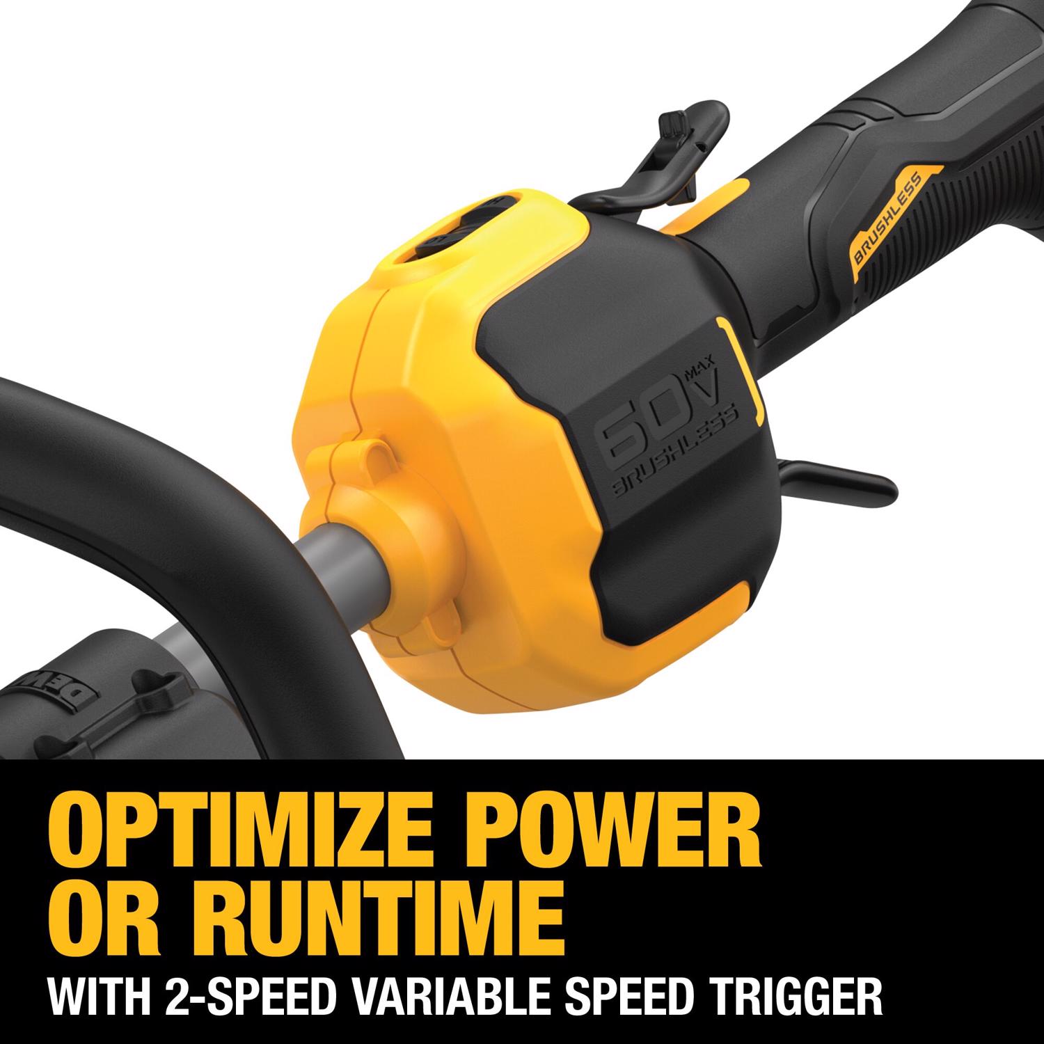 DeWalt 60V MAX 17 in. 60 V Battery String Trimmer Kit (Battery & Charger)