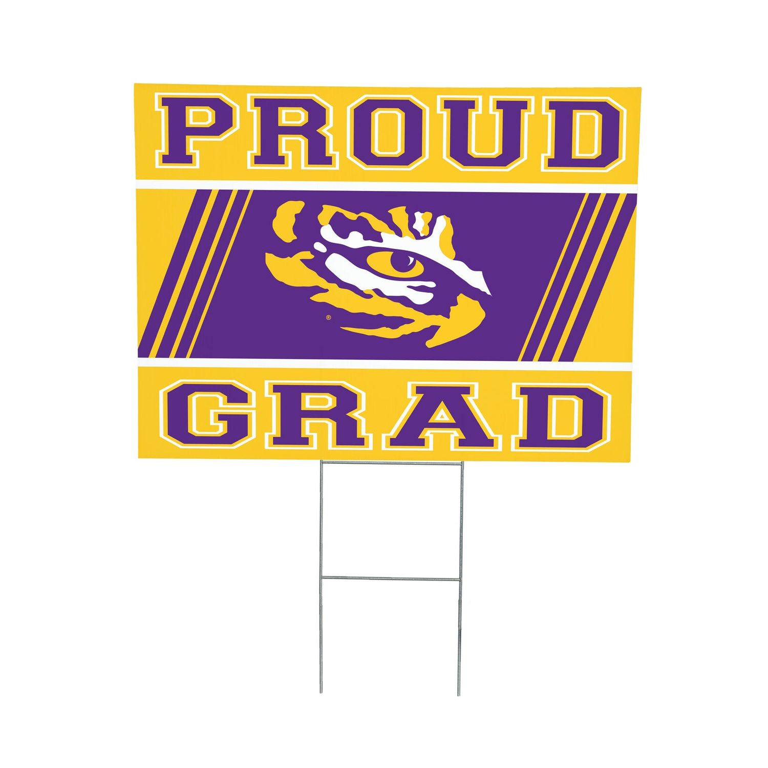 Evergreen Louisiana State University Yard Sign Graduate