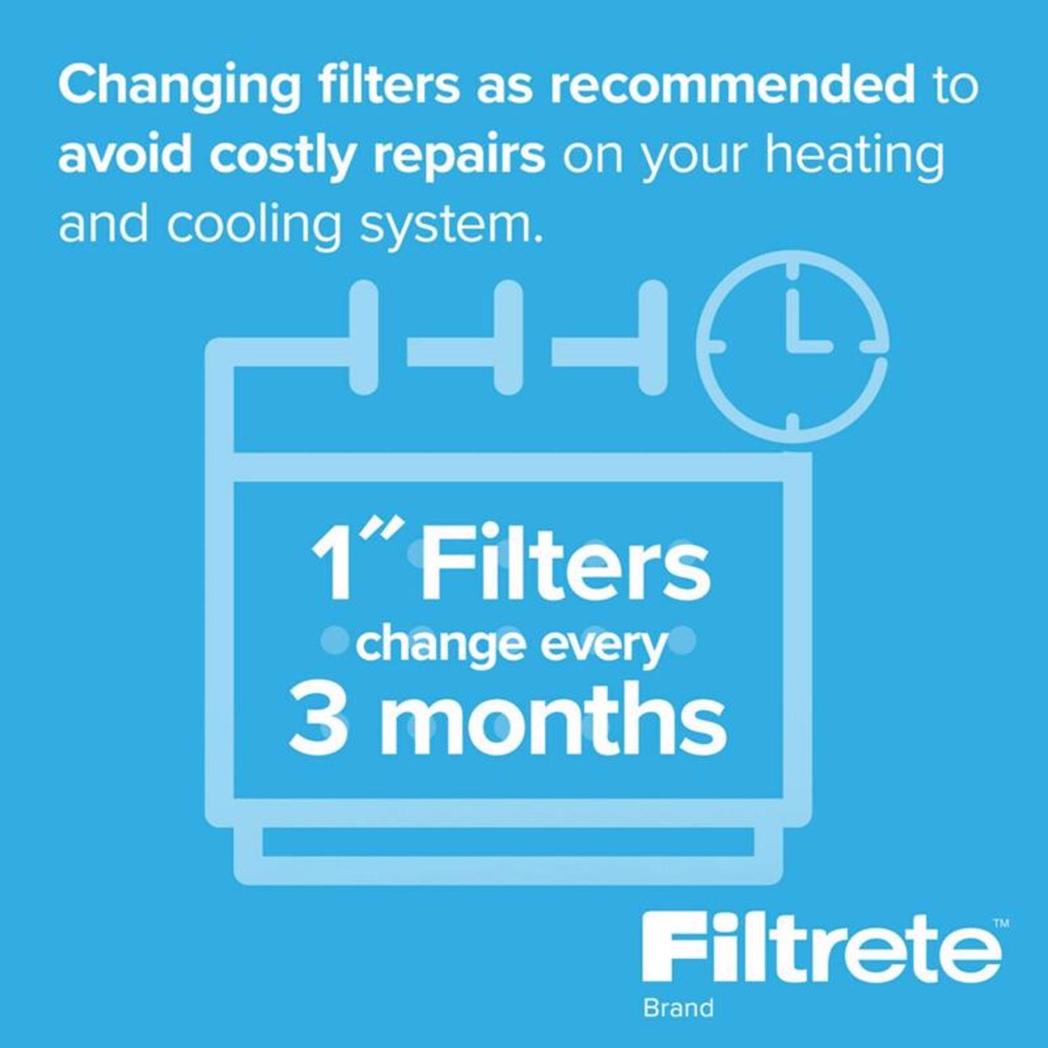 Filtrete 16 in. W X 25 in. H X 1 in. D 11 MERV Pleated Allergen Air Filter 1 pk