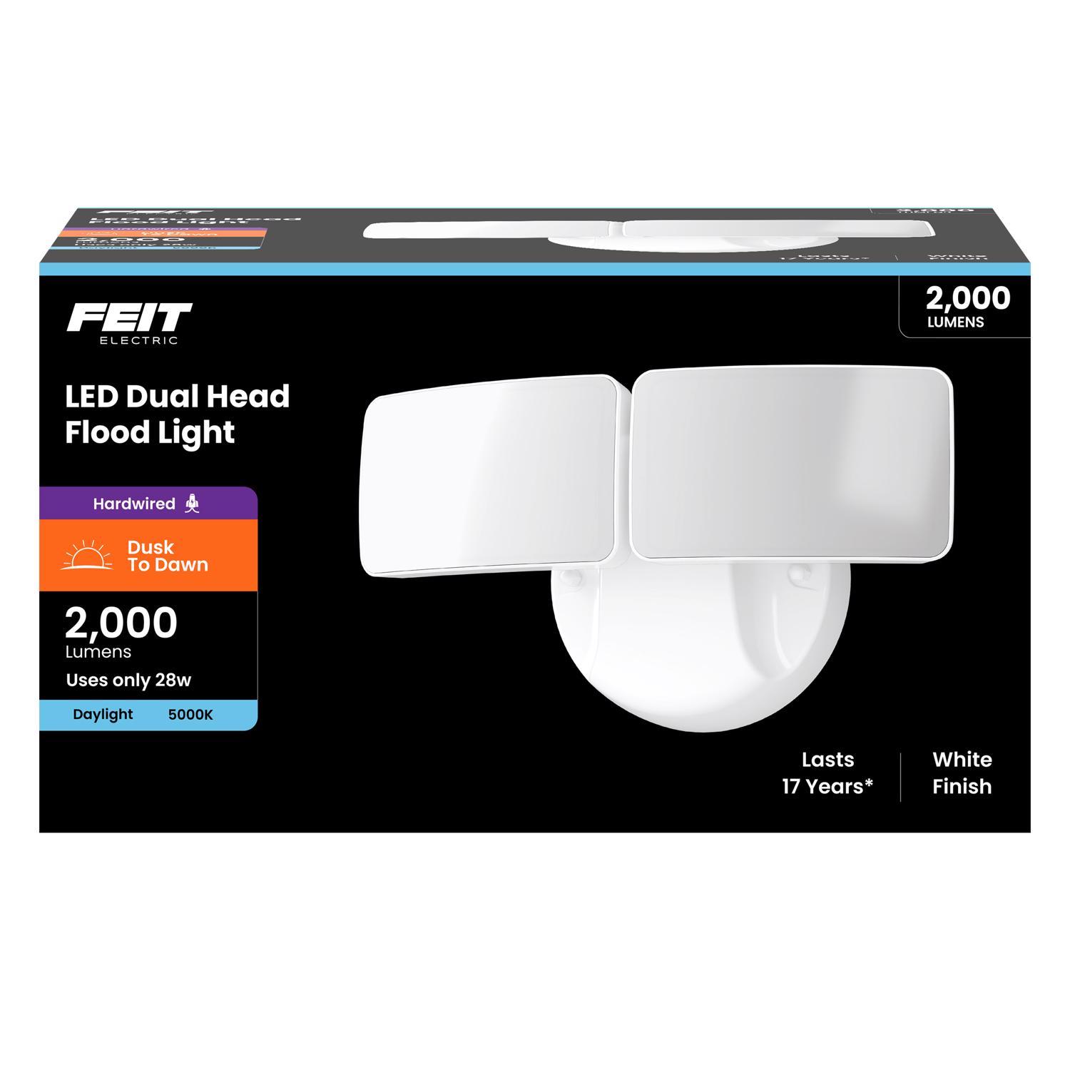 Feit LED Dusk to Dawn Hardwired LED White Security Floodlight