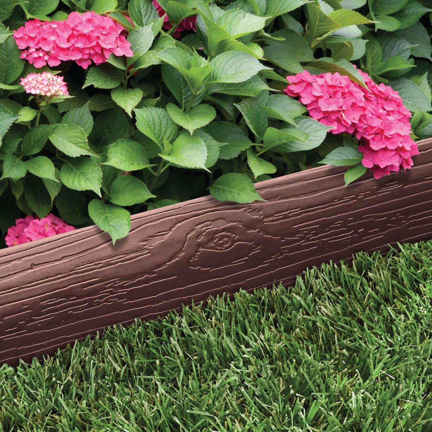 Master Mark 20 ft. L X 5 in. H Plastic Brown Landscape Edging Kit