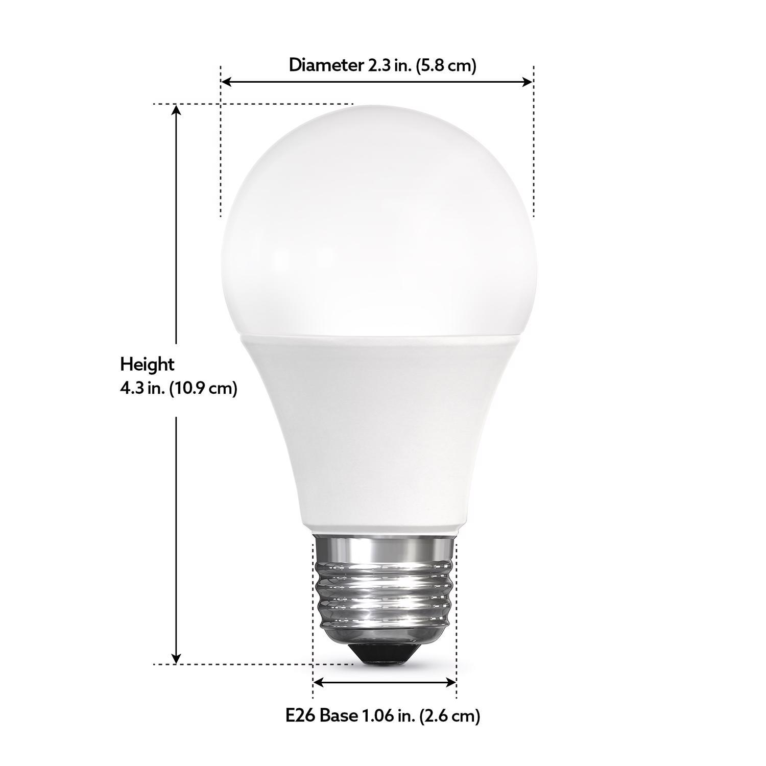 Feit Smart Home A19 E26 (Medium) Smart-Enabled LED Bulb Color Changing 60 Watt Equivalence 3 pk