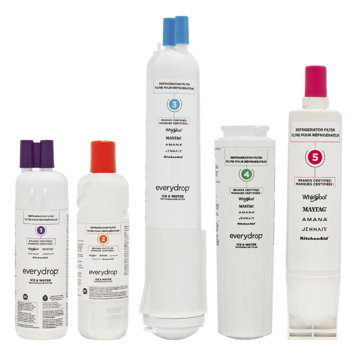 Whirlpool EveryDrop Refrigerator Replacement Filter For Whirlpool Filter 5