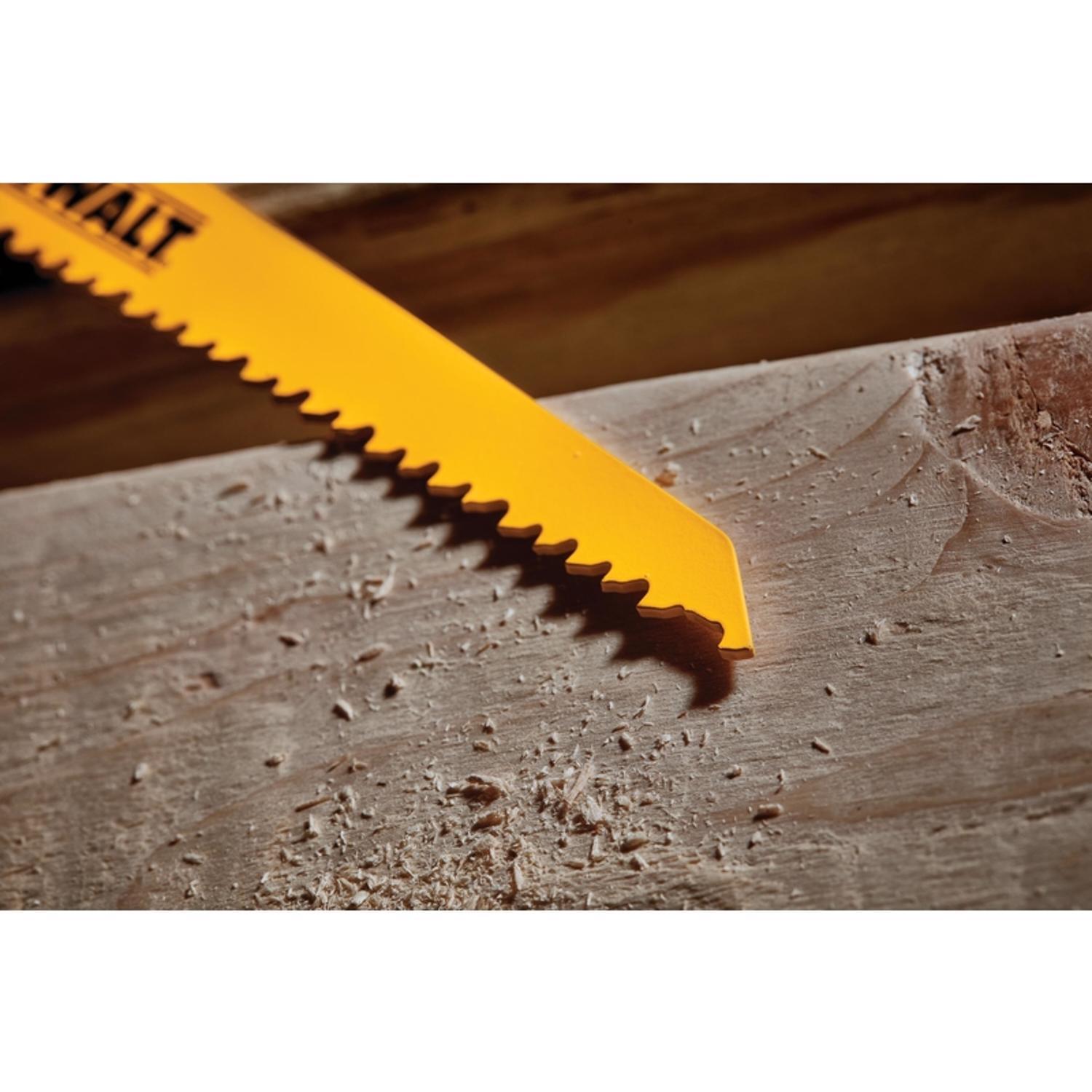 DeWalt 6 in. Bi-Metal Reciprocating Saw Blade 6 TPI 5 pk