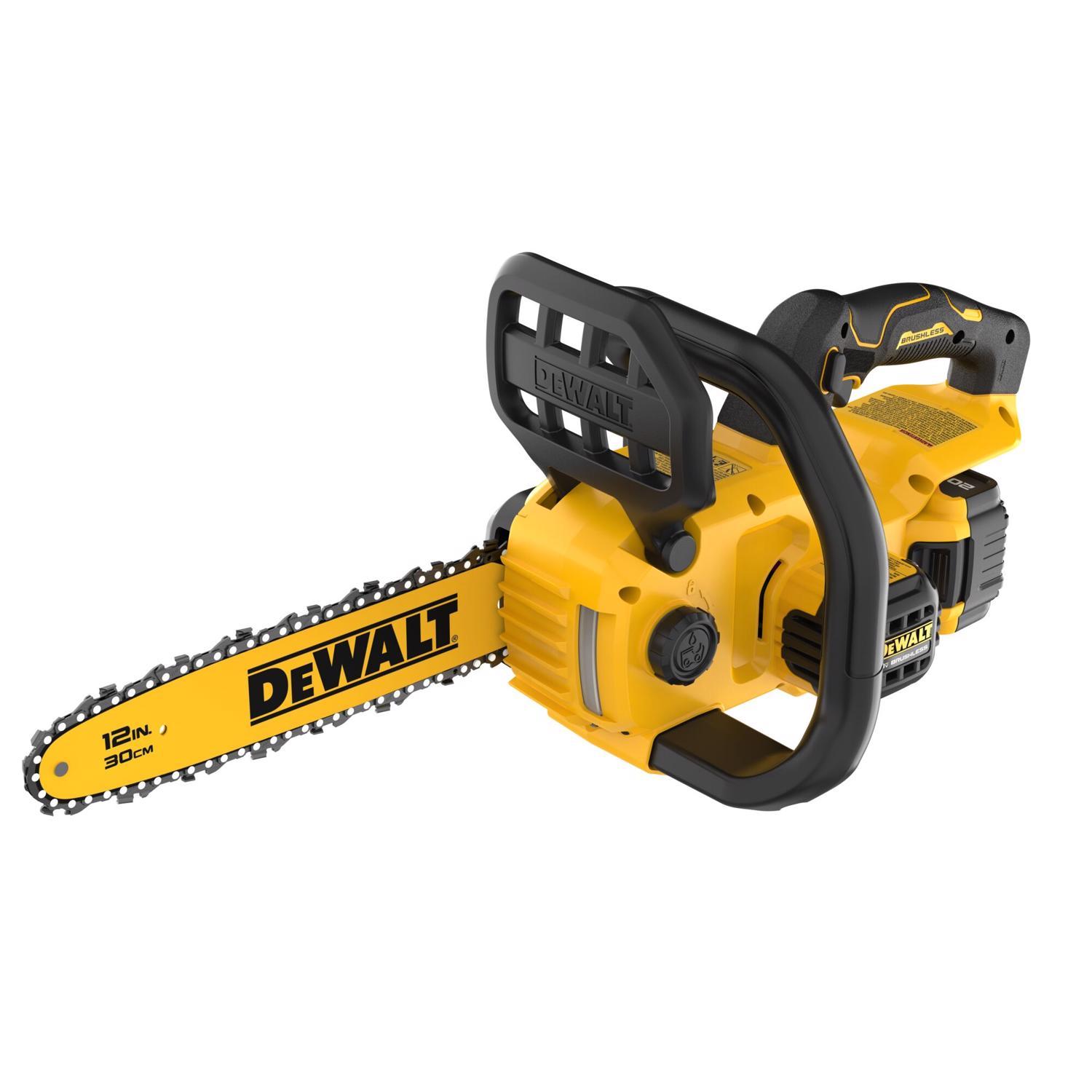 DeWalt 20V MAX* DCCS621P1 12 in. 20 V Battery Chainsaw Kit (Battery & Charger)