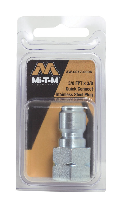 MI-T-M Pressure Washer Hose Plug 3/8 in. Quick Connect 3/8 in. x 3/8 in. CW3004 JP2700 WP2400