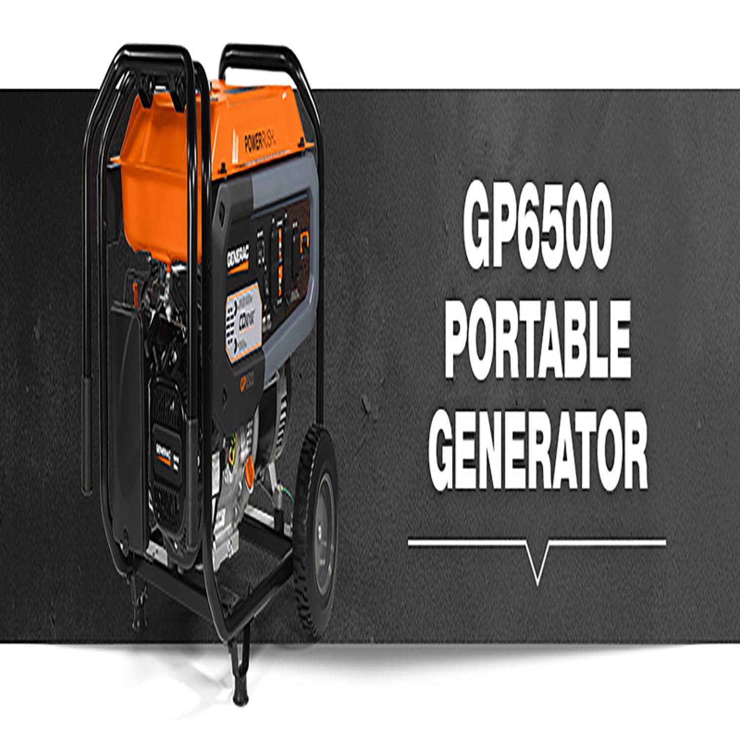 Generac GP Series 6500 W 120/240 V Gas Portable Portable Generator 6500 W