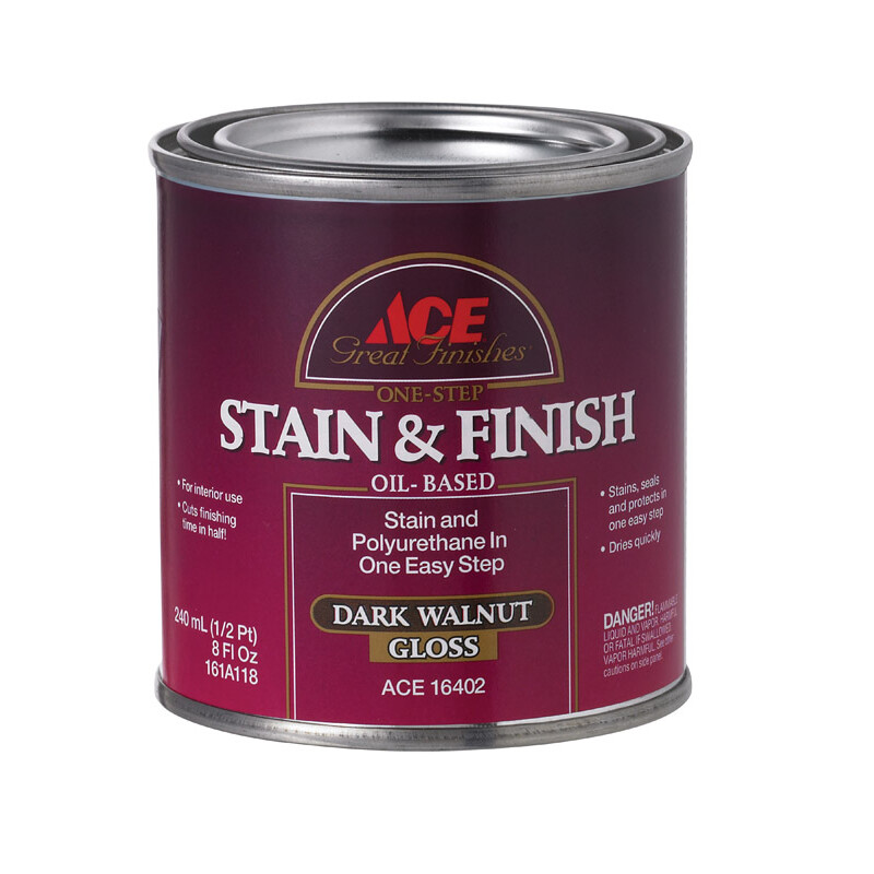 ZAR Semi-Transparent Oil-Based Wood Stain Teak Natural Tintable 1/2 pt.