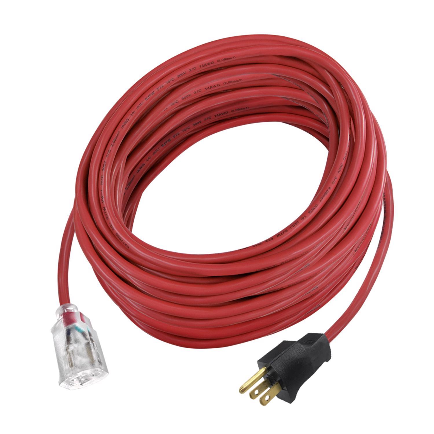 Ace Indoor or Outdoor 100 ft. L Red Extension Cord 14/3 SJTW