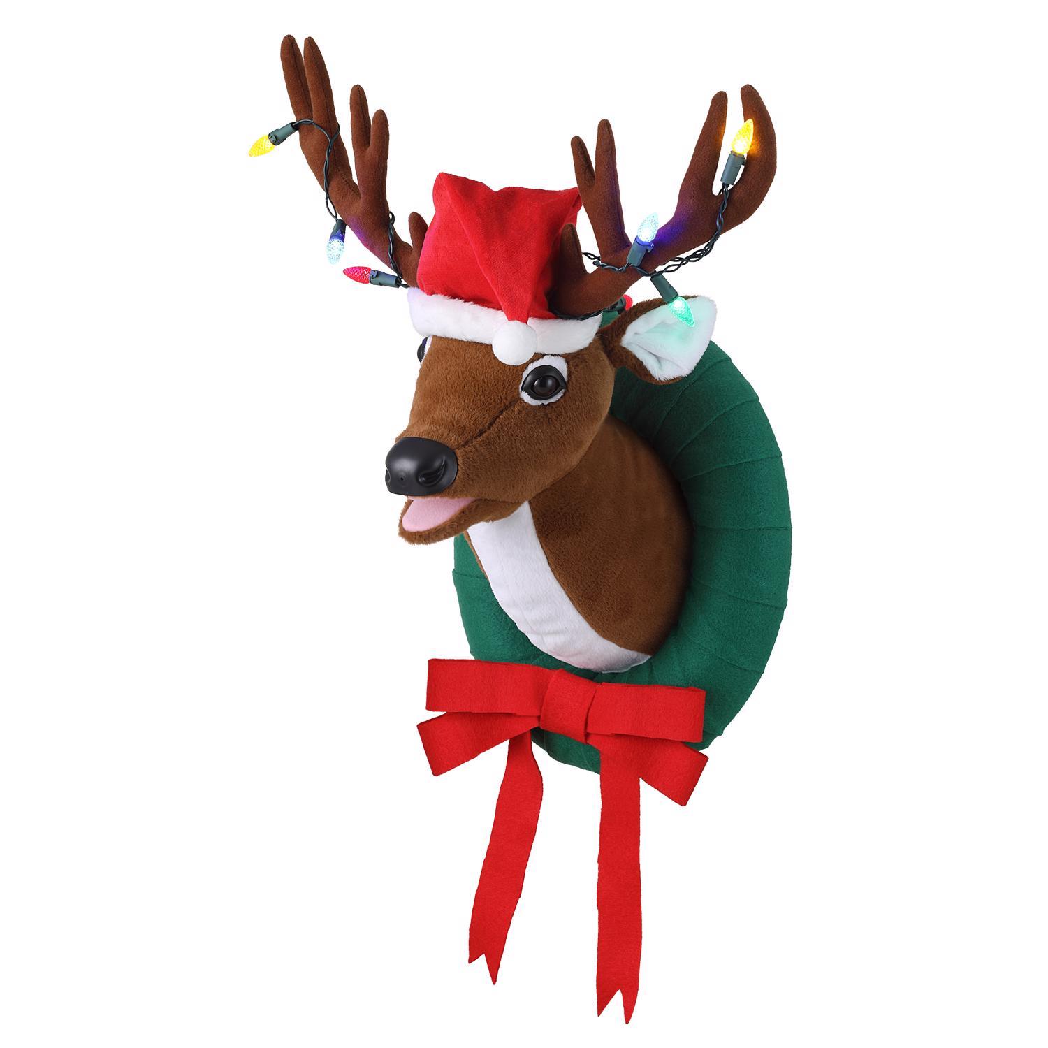 Mr. Christmas LED Multi Singing Reindeer Animated Decor 19.5 in.