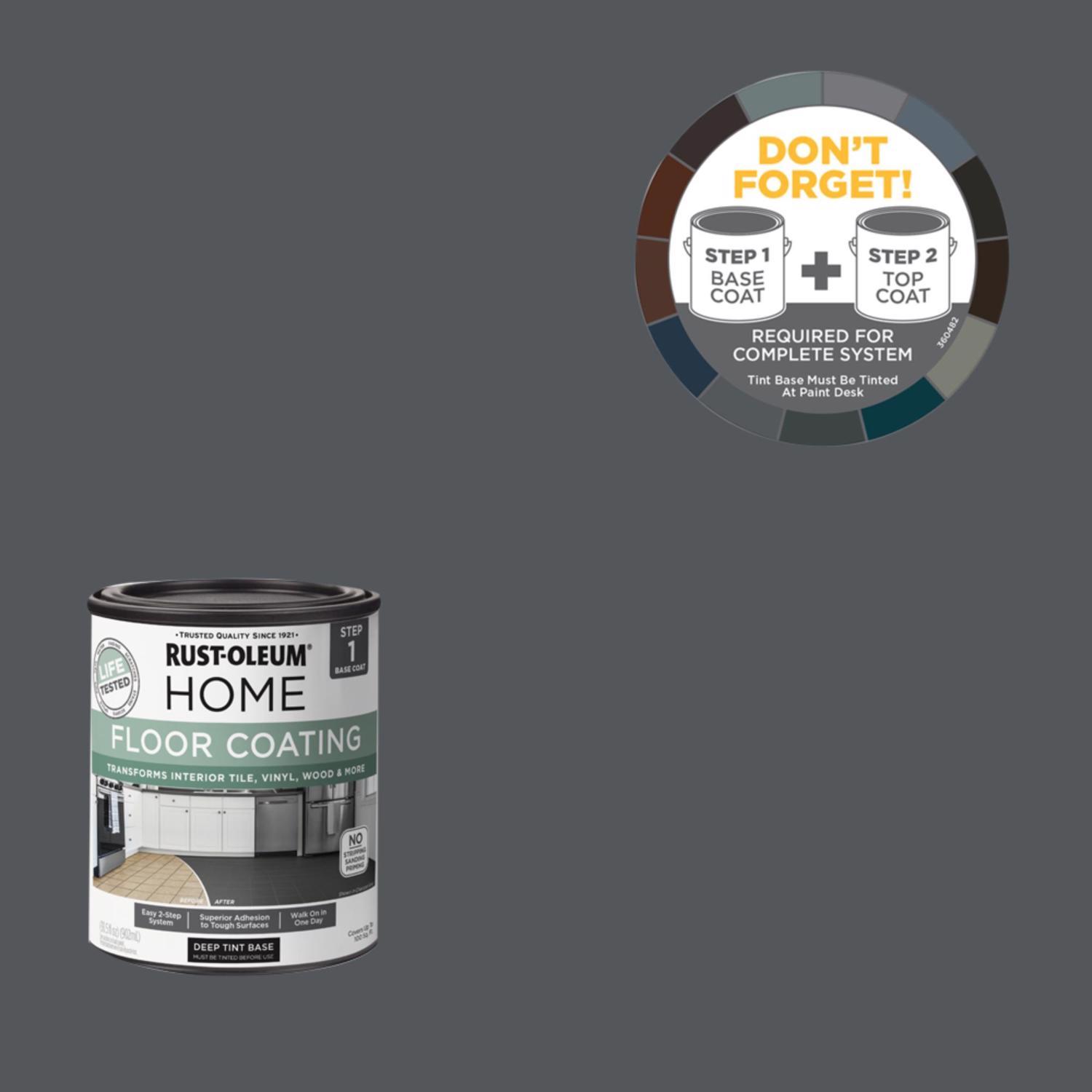 Rust-Oleum Home Dark Tint Base Water-Based Floor Coating Step 1 30.5 oz