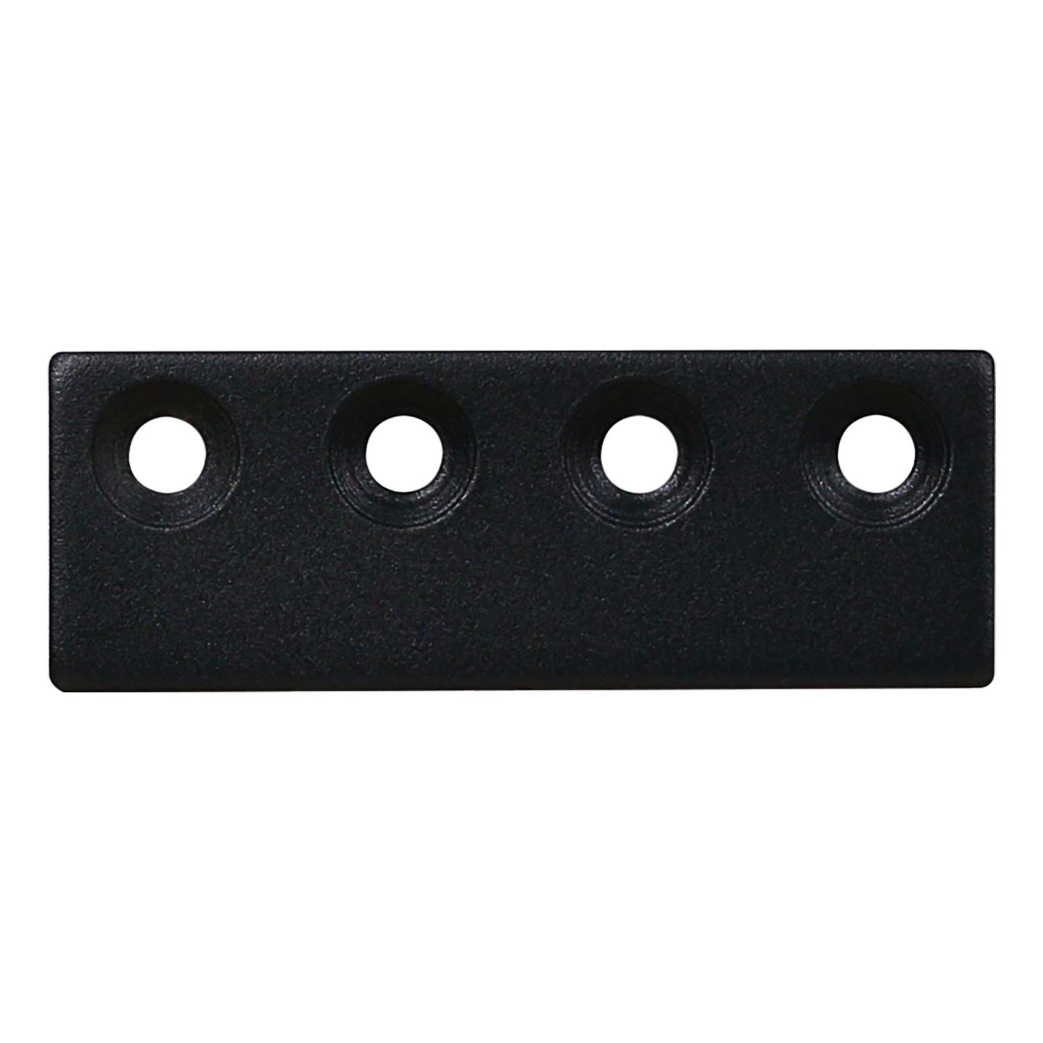 National Hardware 3-1/8 in. L Matte Black Steel Sliding Door Hardware Connecting Adapter 1 pk