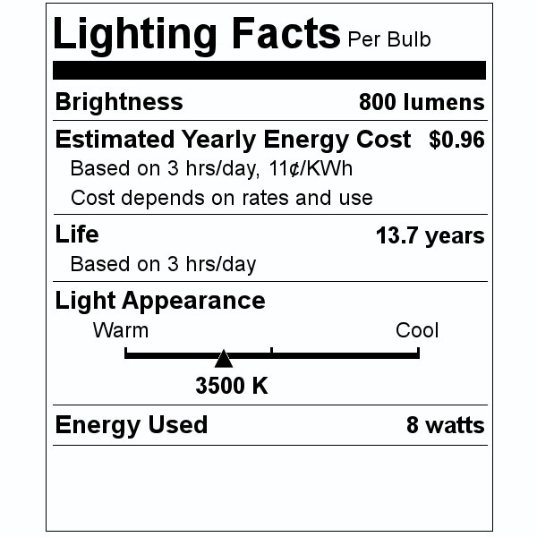 Sylvania LED Light Bulb 8 watt (4 Pack)