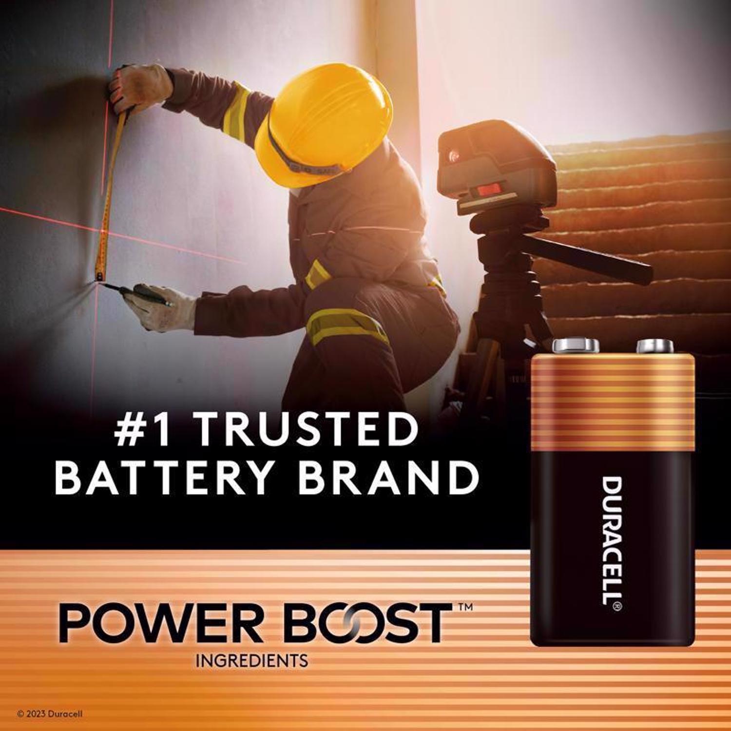 Duracell Coppertop 9-Volt Alkaline Batteries 4 pk Carded