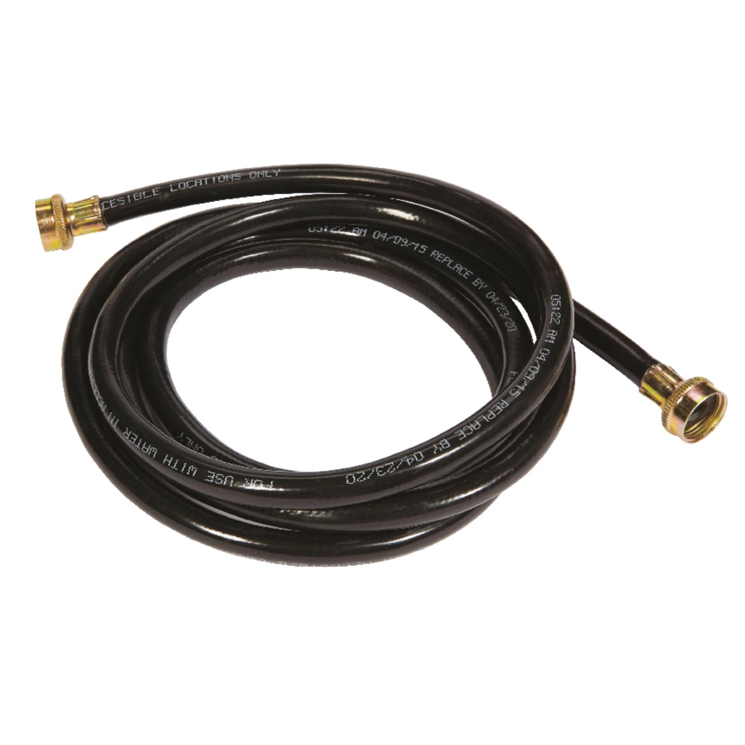 Ultra Dynamic Products Rubber Washing Machine Hose 3/8 in. D X 10 ft. L