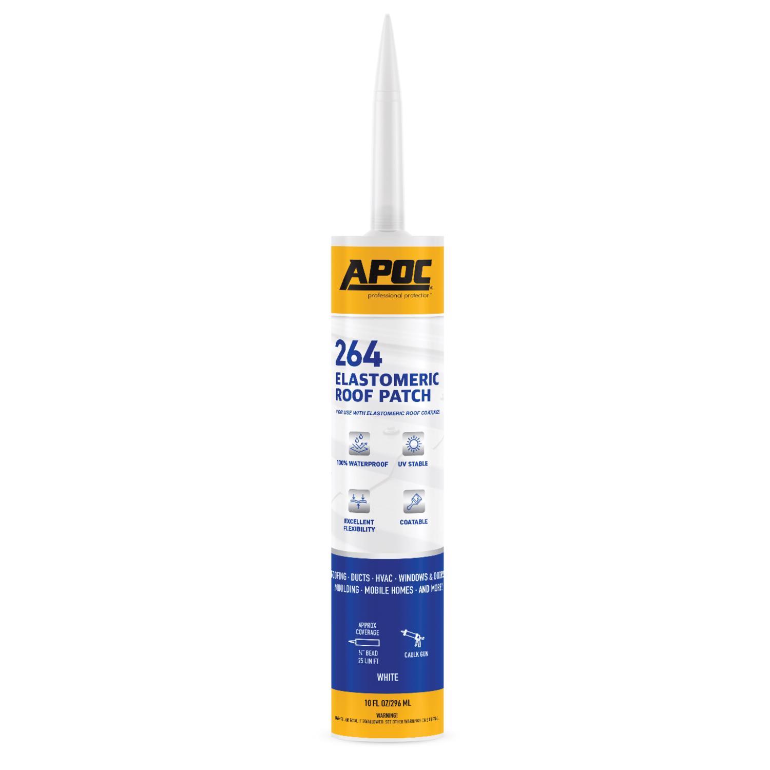 APOC Gloss White Elastomeric Roof Sealant 10.1 oz