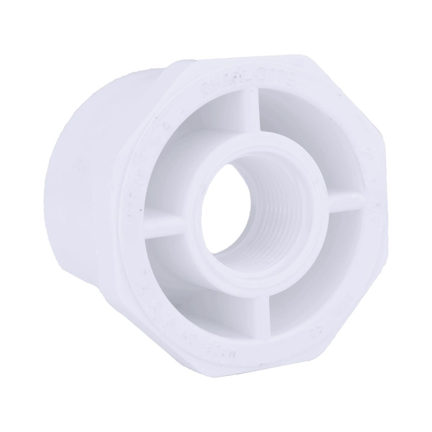 Charlotte Pipe Schedule 40 2 in. Spigot X 3/4 in. D FPT PVC Reducing Bushing 1 pk