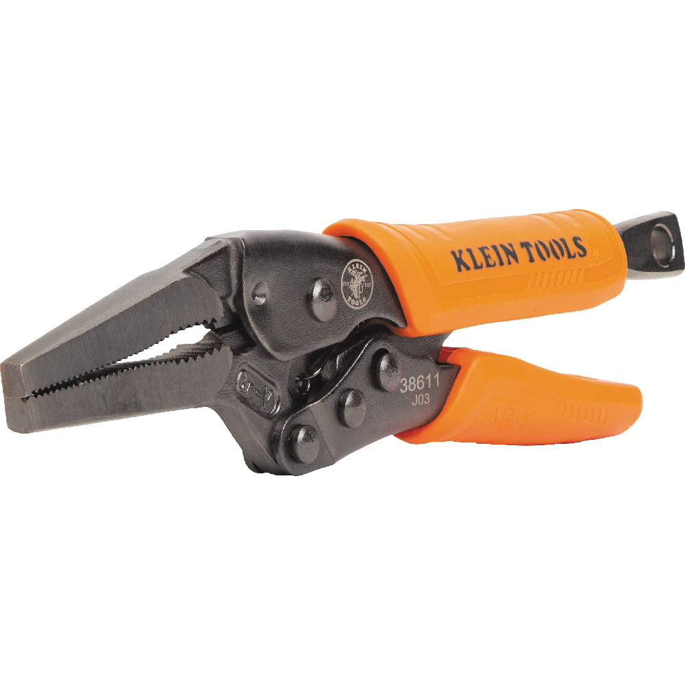 Klein Long Nose Locking Pliers, 6-in.