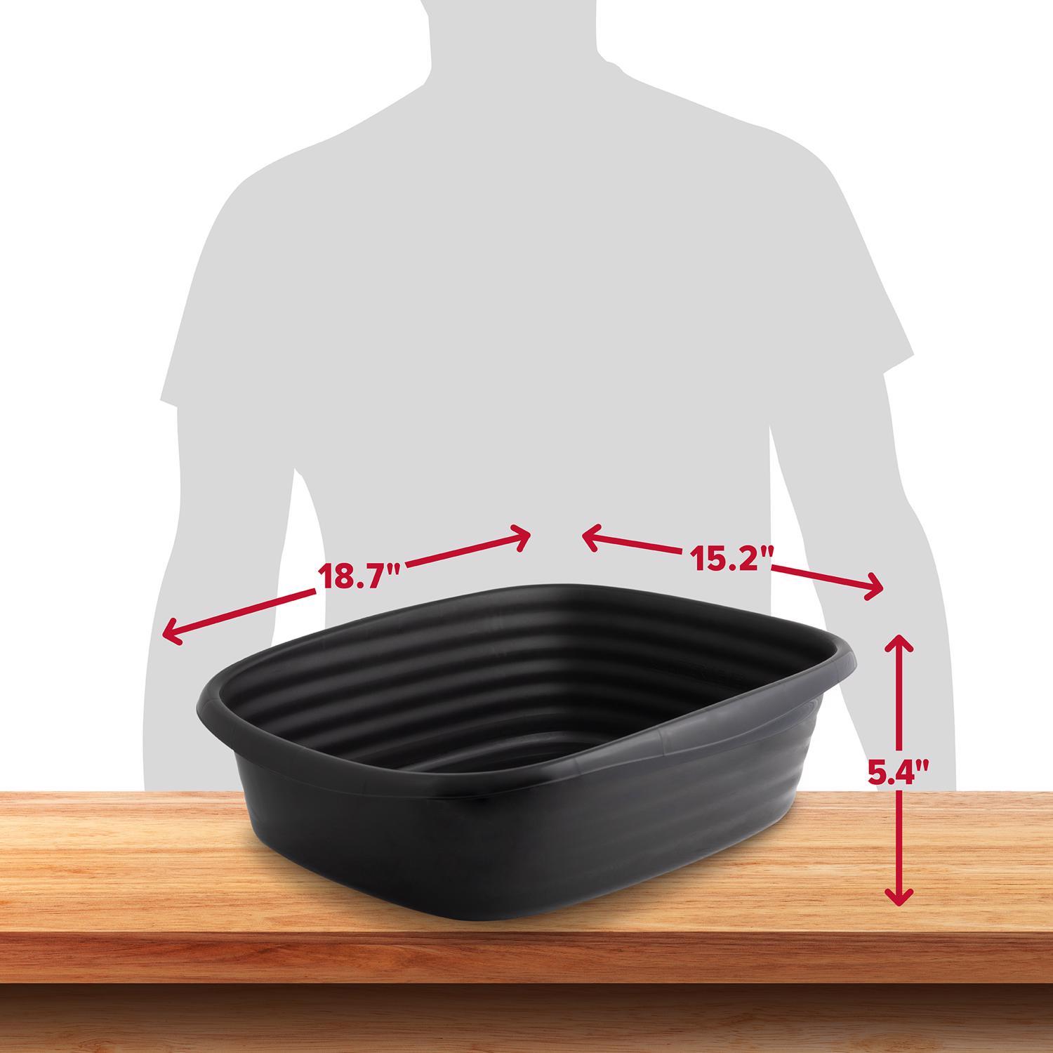 Arm & Hammer Plastic Black Litter Pan 1 pk