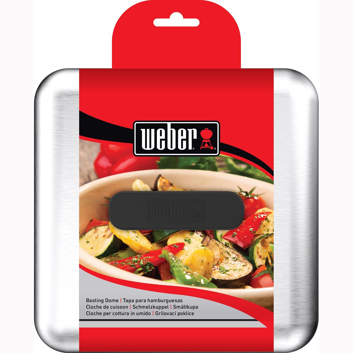 Weber Stainless Steel Flat Top Melting Dome 1 Pack