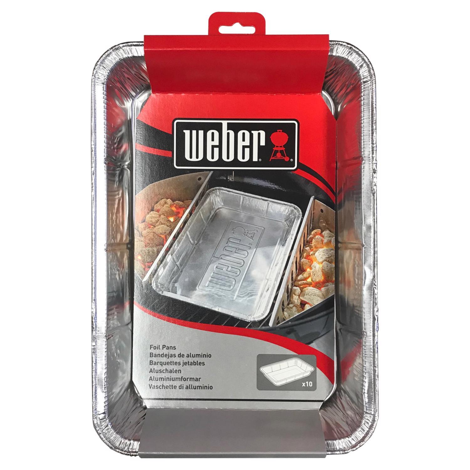 Weber Aluminum Drip Pan 13.1 in. L X 9.1 in. W For Weber
