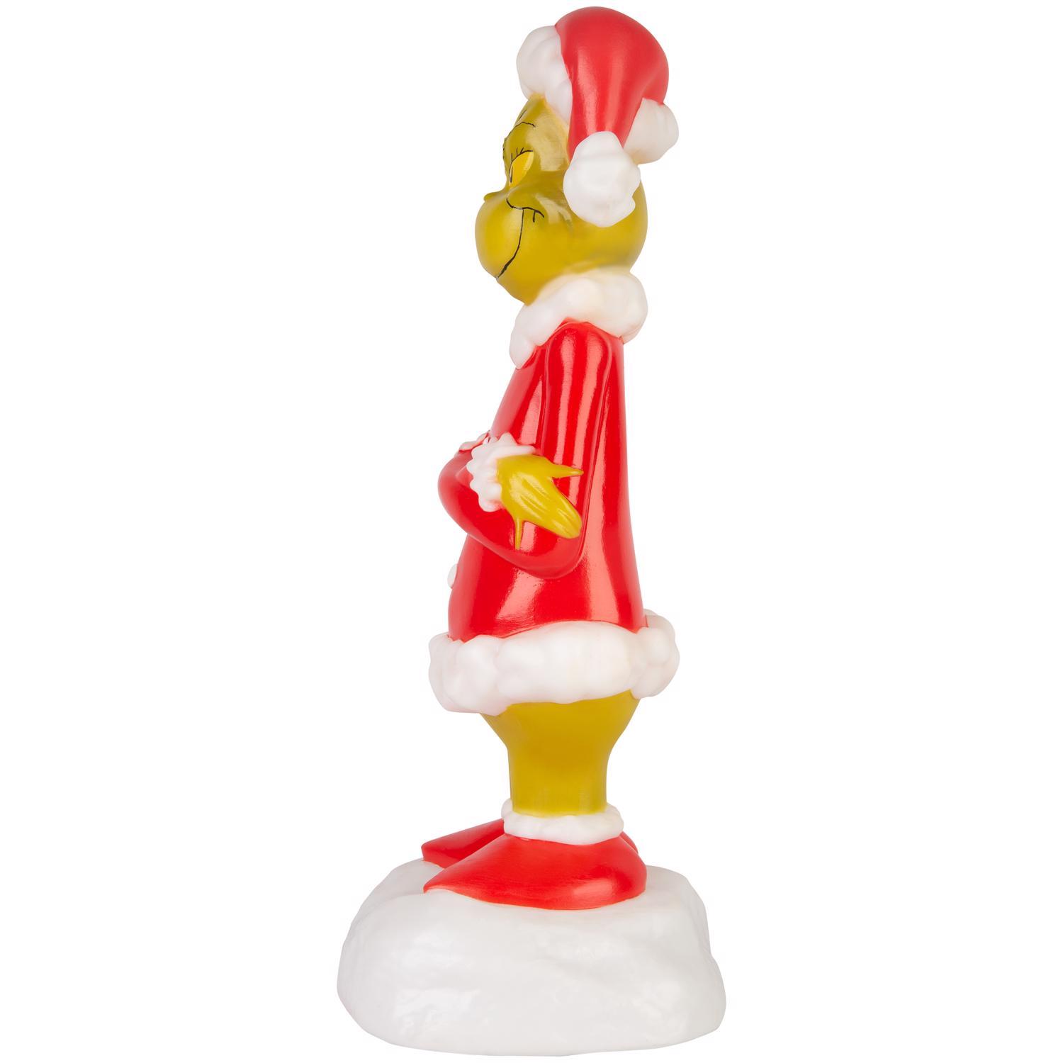 Gemmy Grinch Lighted Blow Mold Figure Figurine 14.1732 in.