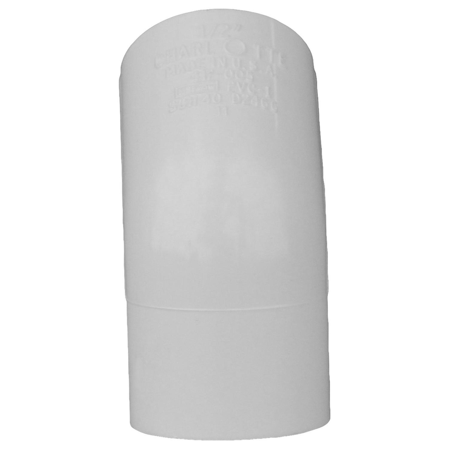 Charlotte Pipe Schedule 40 1/2 in. Slip X 1/2 in. D Slip PVC 45 Degree Elbow 1 pk