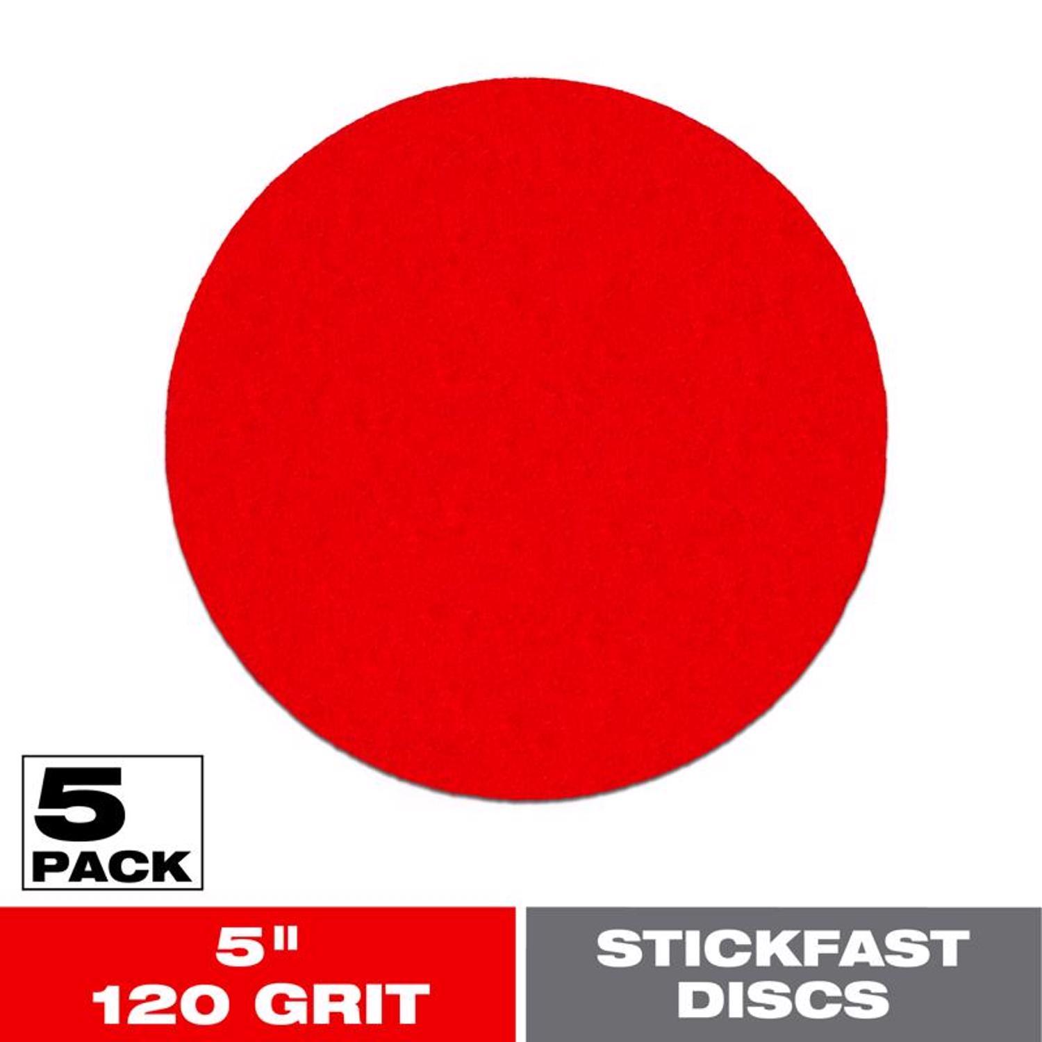 Diablo StickFast 5 in. Ceramic Blend Adhesive Sanding Disc 120 Grit Fine 5 pk