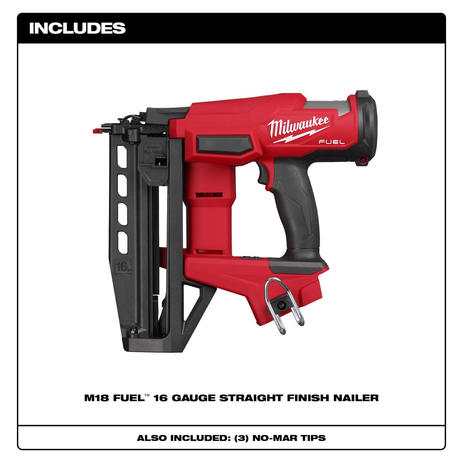 Milwaukee M18 FUEL 16 Ga. 18 Volt Brushless Finish Nailer
