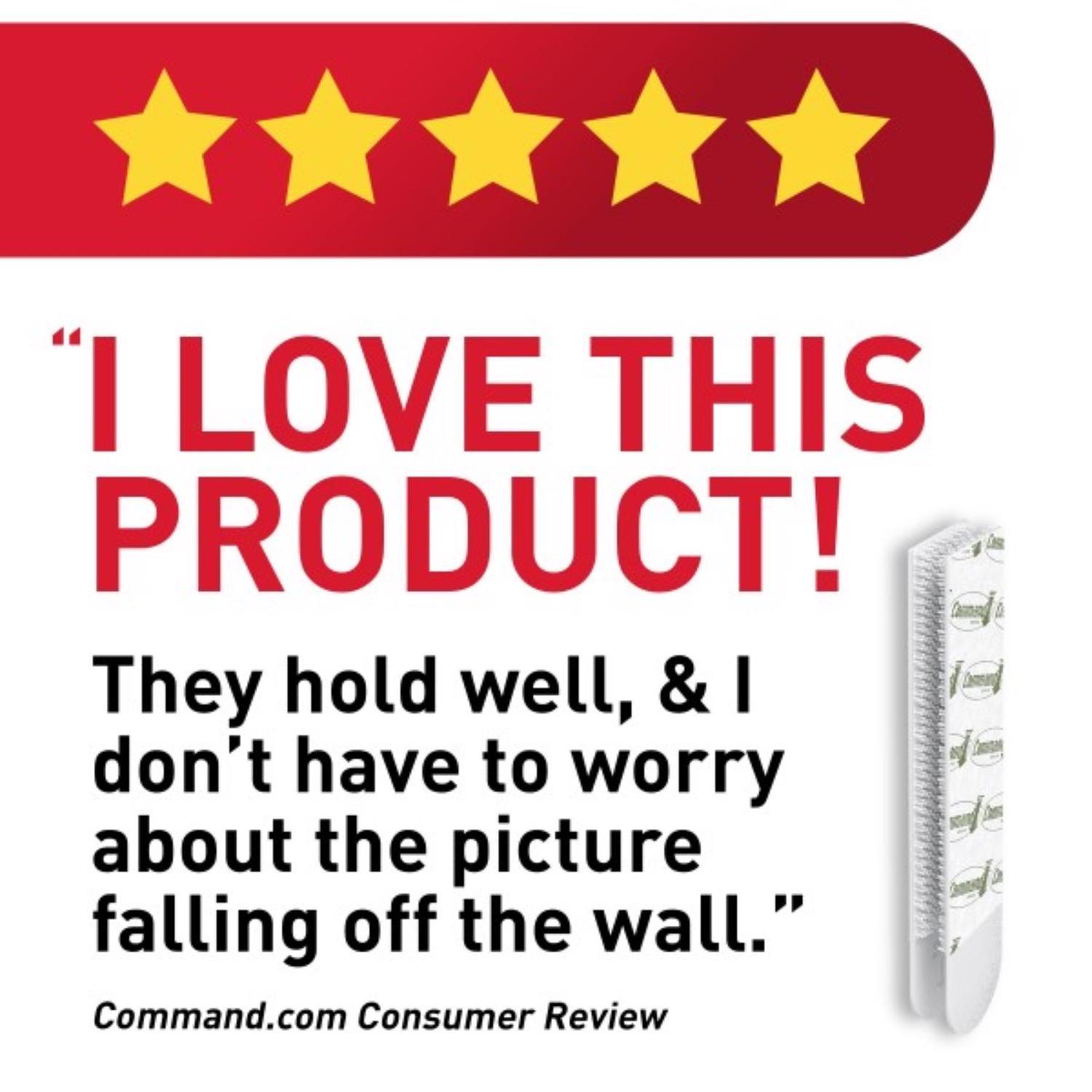 3M Command White Picture Hanging Strips 12 lb 4 pair