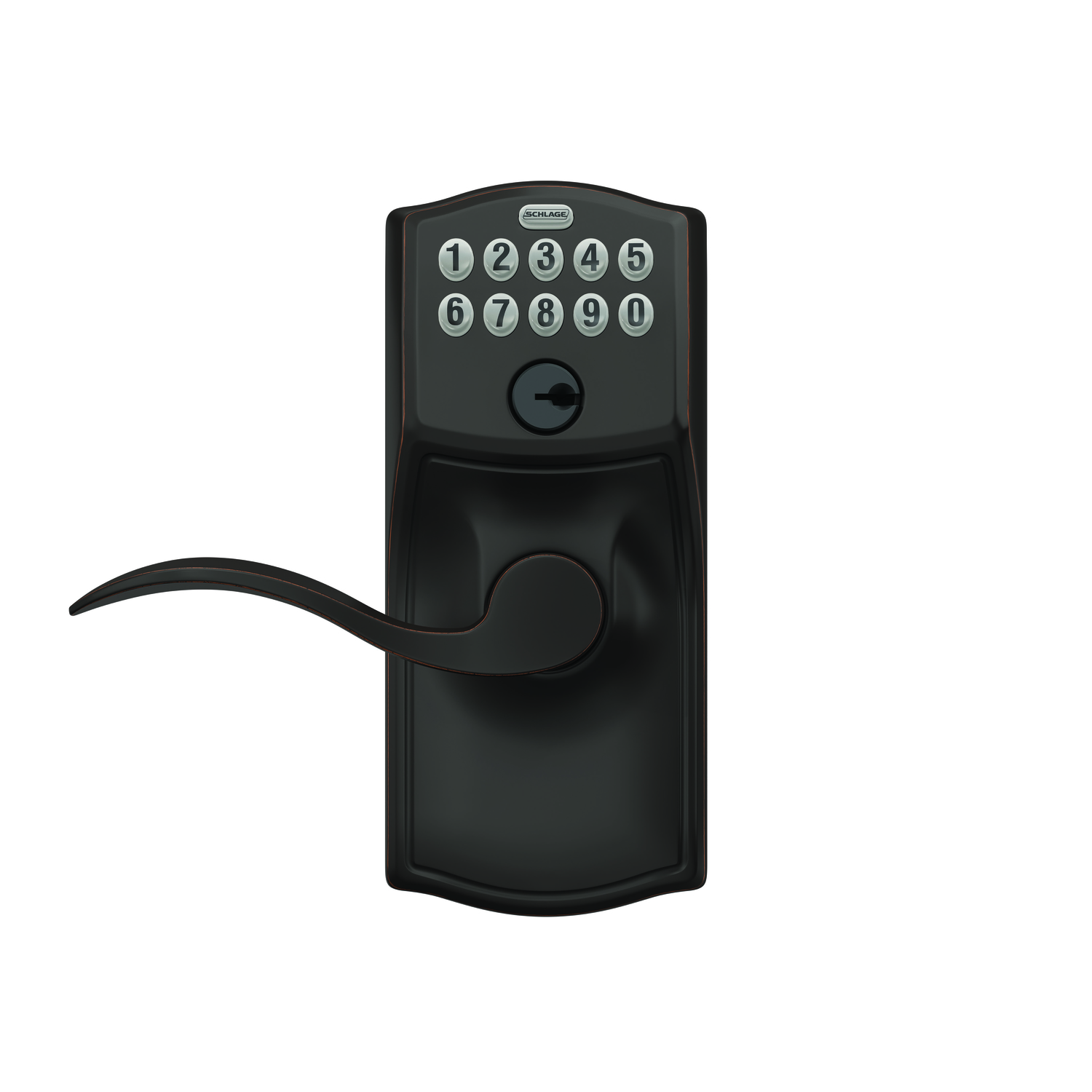 Schlage Aged Bronze Steel Electronic Keypad Entry Lock