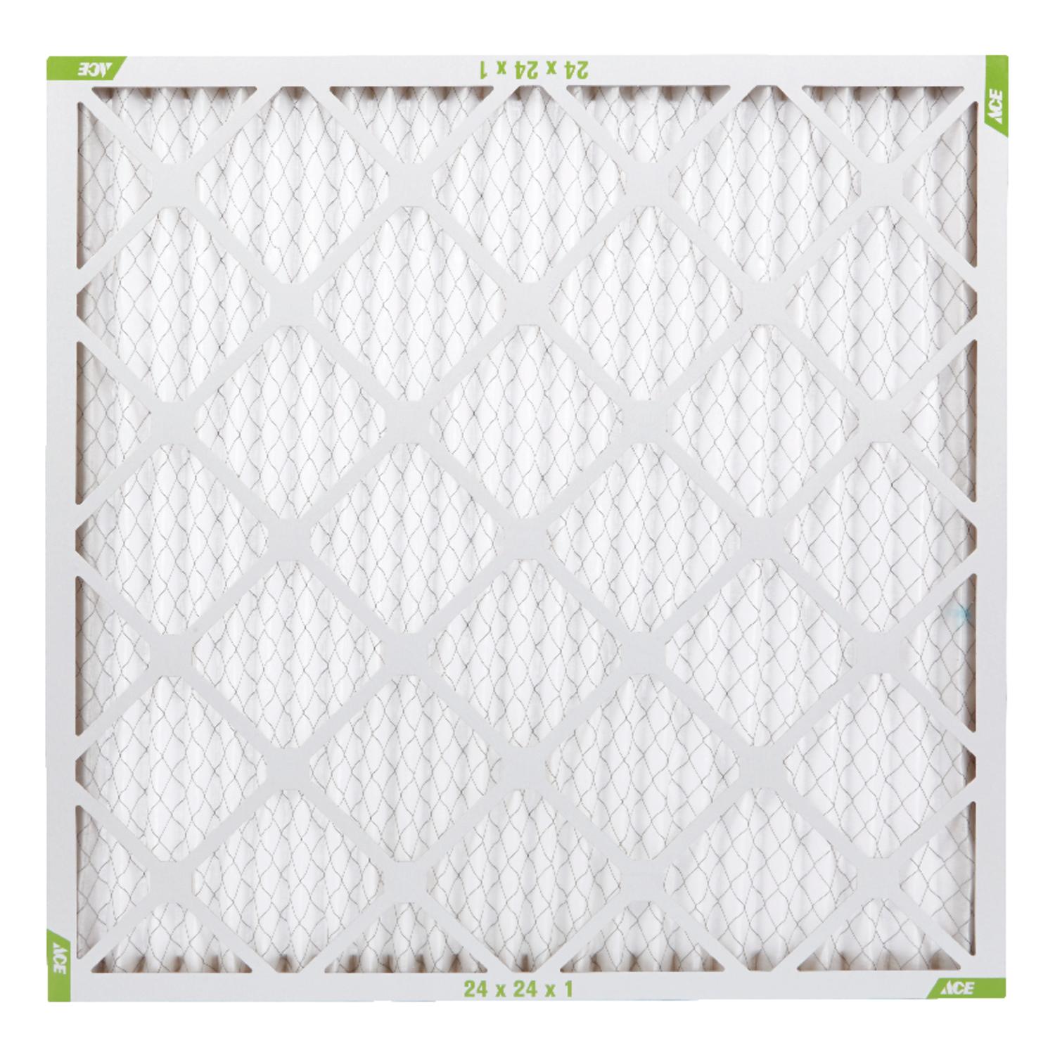 Ace 24 in. W X 24 in. H X 1 in. D Synthetic 8 MERV Pleated Air Filter 1 pk
