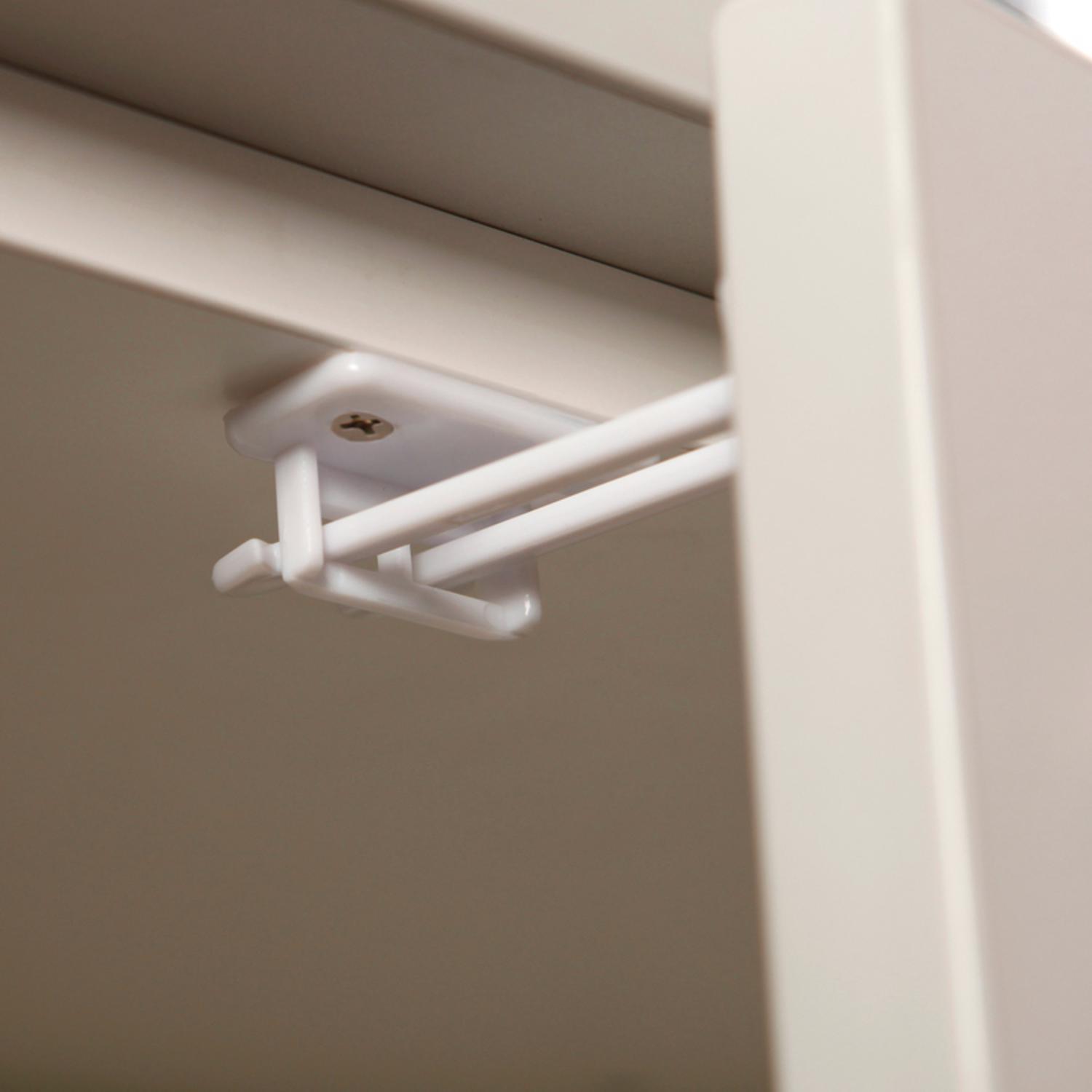 Dreambaby White Plastic Twin Pin Latches 2 pk