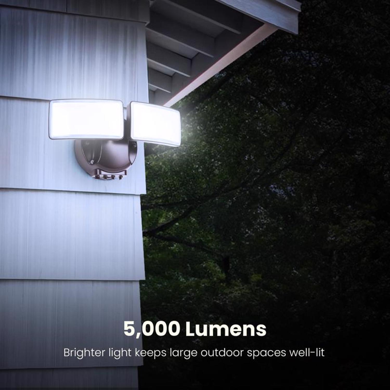 Feit Motion-Sensing Hardwired LED Bronze Security Light