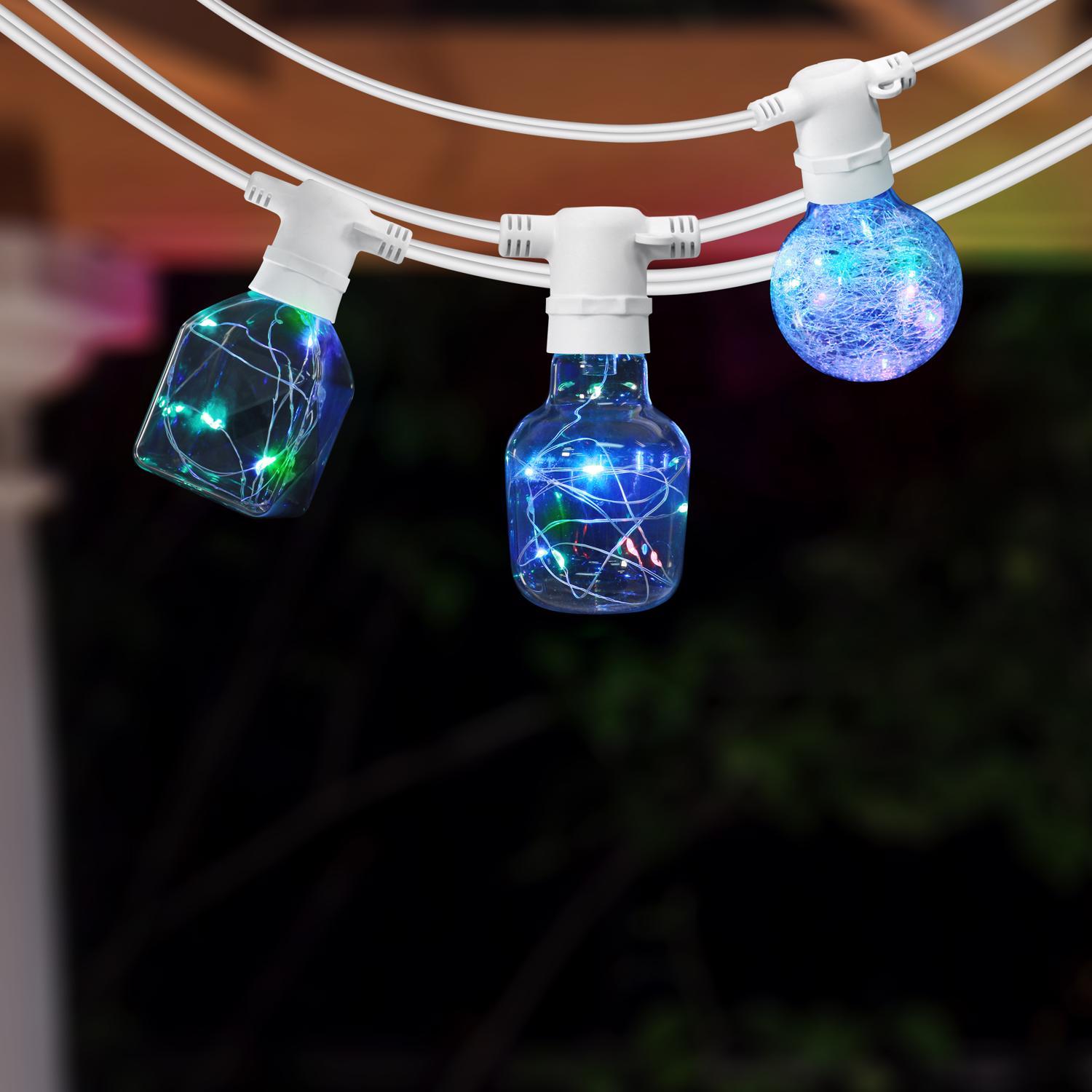 Feit Cylinder E26 (Medium) LED Bulb Multi-Colored 1 Watt Equivalence 1 pk